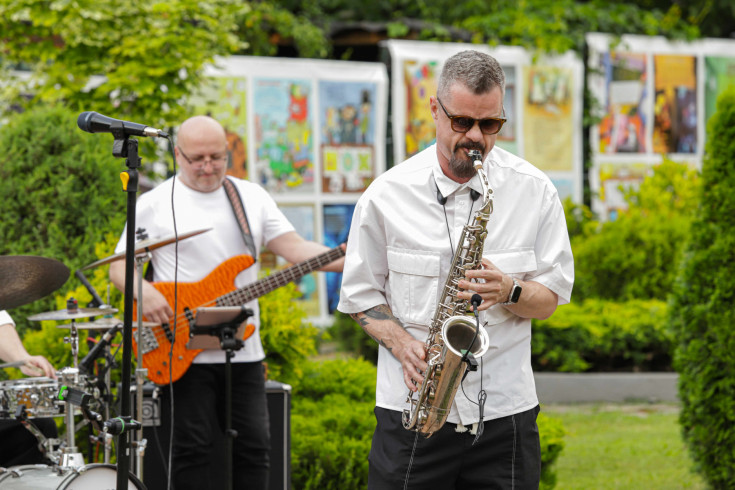 A concert of the creative group "NABOKOV BAND" was held in the Mathematical Park of the Republican Natural Sciences and Mathematics School